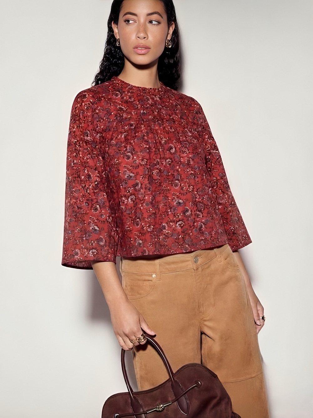 NWT GAP Floral Romantic Peasant Top
